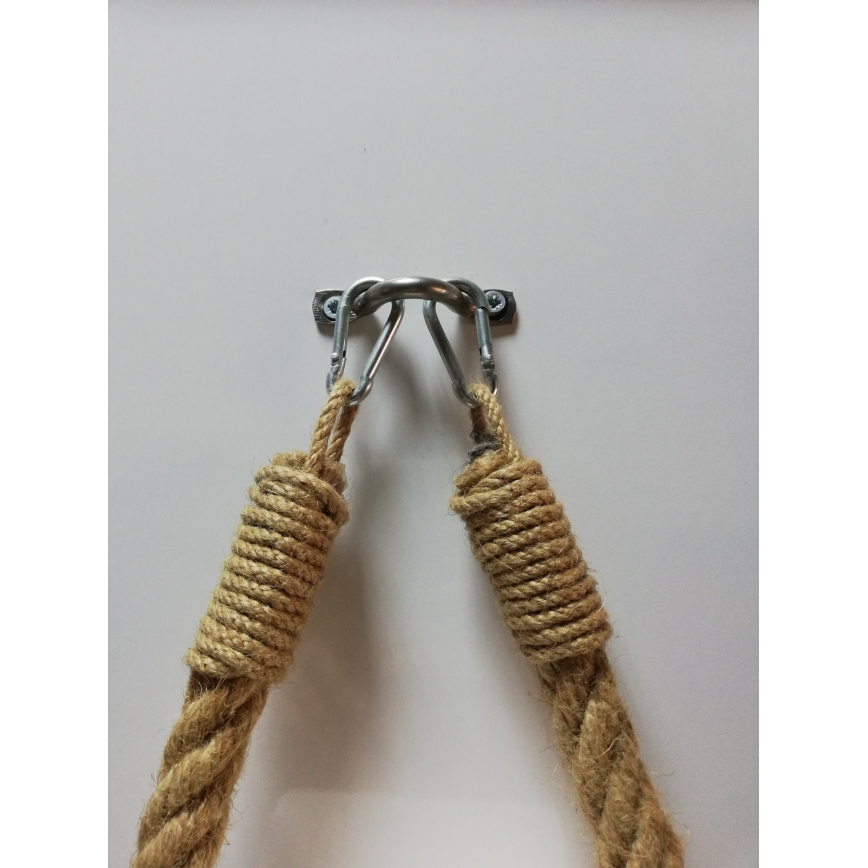 Porta papel higiénico de corda BORU 22x14 cm castanho