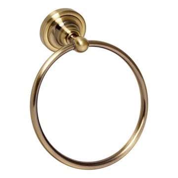 Porta-toalhas 16 x 19 cm, acabamento bronze