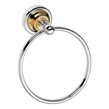 Porta-toalhas 16x19 cm prateado/dourado