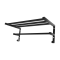 Porta-toalhas para radiador de casa de banho HF SHEFFIELD, 52 x 25,6 cm, preto