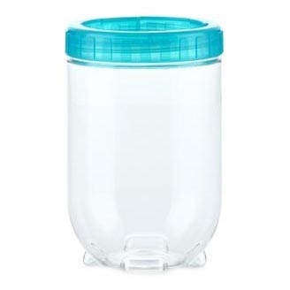 Pote de alimentos INTERLOCK 0,7 l turquesa/transparente