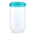Pote para alimentos INTERLOCK 0,5 l turquesa/transparente
