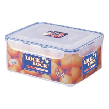 Pote para alimentos LOCK 5,5 l, azul/transparente