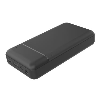 Power Bank 30000 mAh 3,7V preta