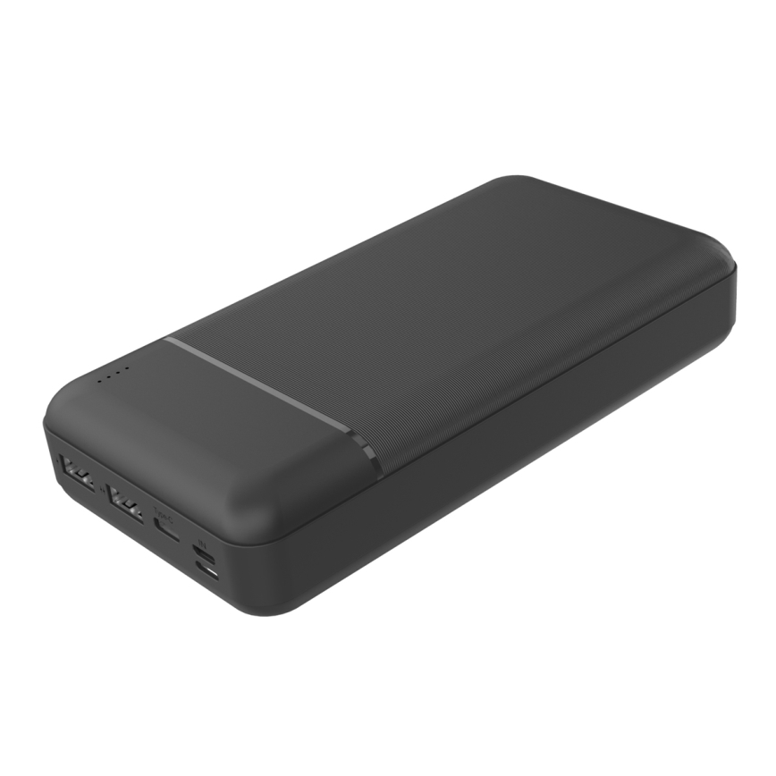 Power Bank 30000 mAh 3,7V preta