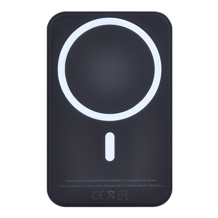 Power Bank 5000 mAh Magsafe preto