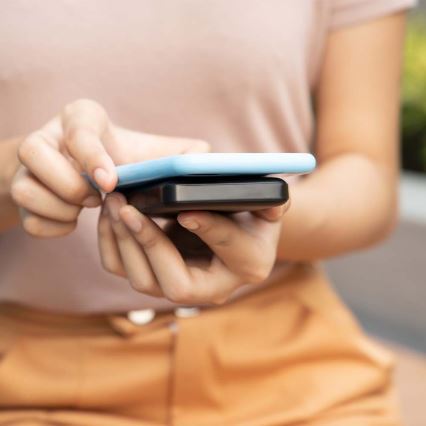 Power Bank Magnética com carregamento sem fios Power Delivery 10 000mAh/20W/3,7V preto