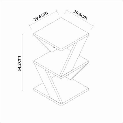 Prateleira ALVINA preta