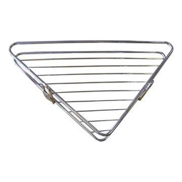 Prateleira de canto para duche 25x34 cm cromo brilhante