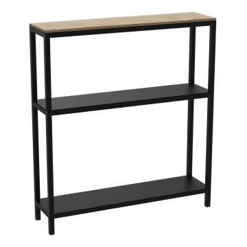 Prateleira de casa de banho 67x60 cm preto