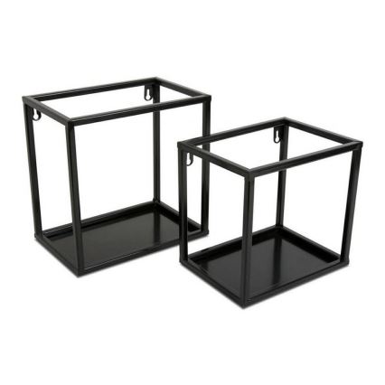 Prateleira de parede 20x20 cm preta