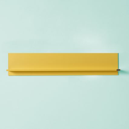 Prateleira de parede 25x120 cm amarela