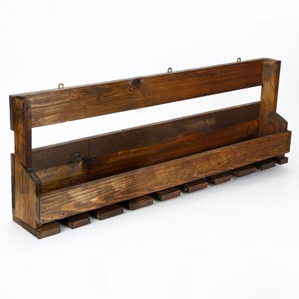 Prateleira de parede 28x102 cm abeto castanho