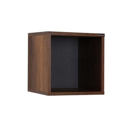 Prateleira de parede 33x33 cm castanho