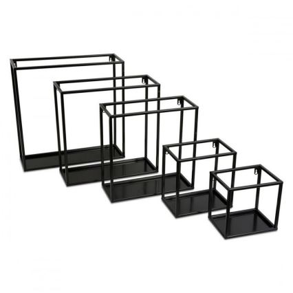 Prateleira de parede 35x35 cm preta