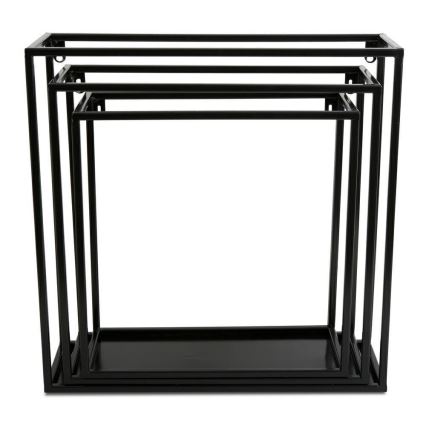 Prateleira de parede 35x35 cm preta