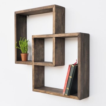 Prateleira de parede 51x51 cm abeto