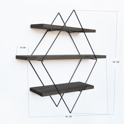Prateleira de parede 60x60 cm abeto