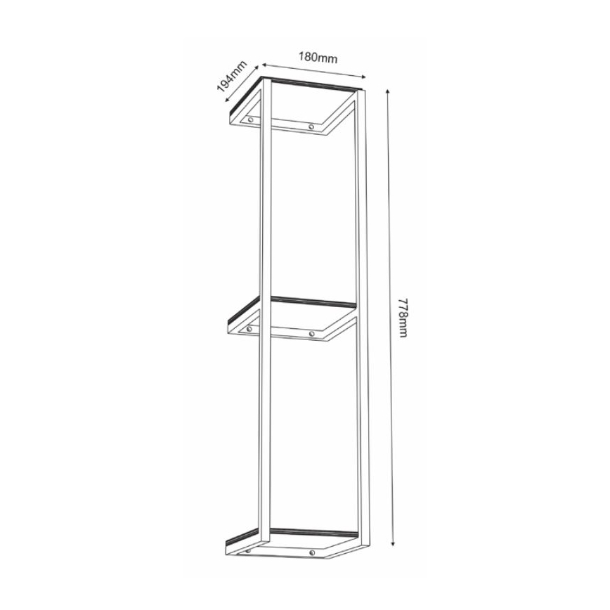Prateleira de parede 77,5x18 cm