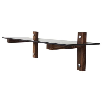 Prateleira de parede 85x25 cm pinho/preto