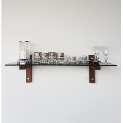 Prateleira de parede 85x25 cm pinho/preto