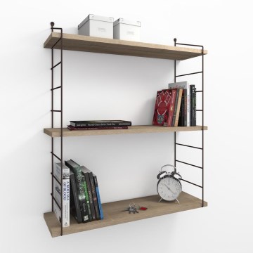 Prateleira de parede ARMONI 85x72 cm castanho