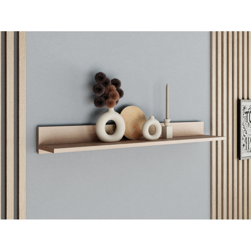 Prateleira de parede BASIC 12x104 cm castanho