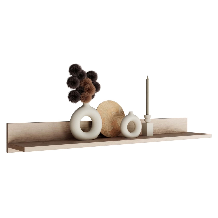 Prateleira de parede BASIC 12x104 cm castanho