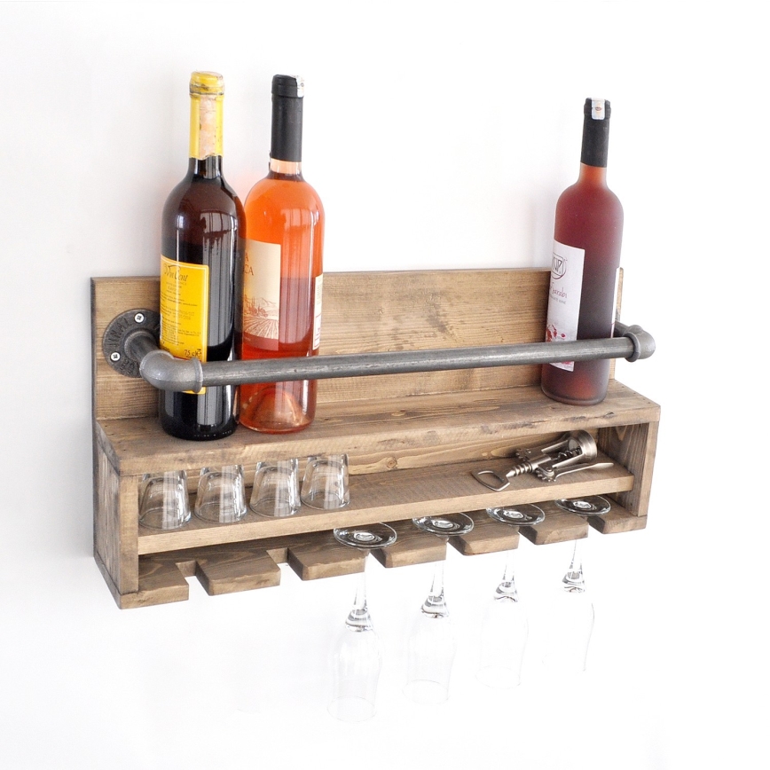 Prateleira de parede da cozinha BORU 28x60 cm abeto/pinho