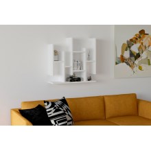 Prateleira de parede FLOWER 68,8x70 cm branco