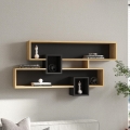 Prateleira de parede KAREN 120x72,2 cm castanho/antracite