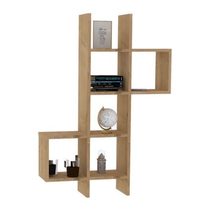 Prateleira de parede KENO 125x79 cm castanho