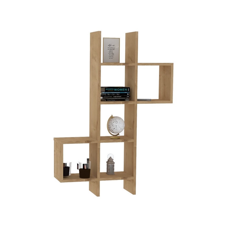 Prateleira de parede KENO 125x79 cm castanho