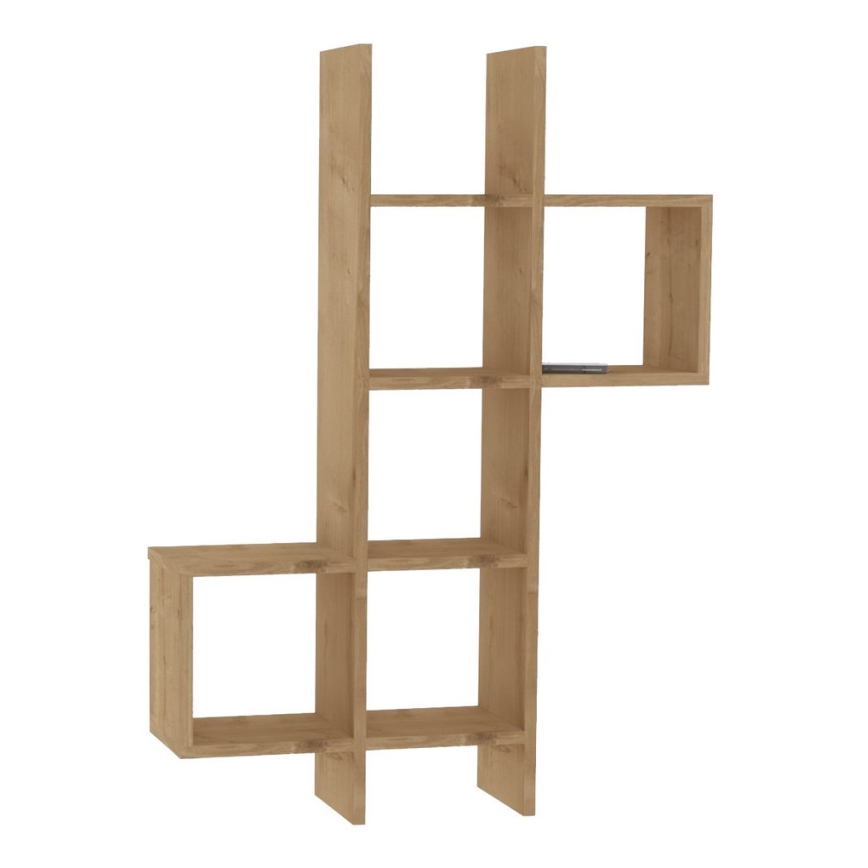 Prateleira de parede KENO 125x79 cm castanho