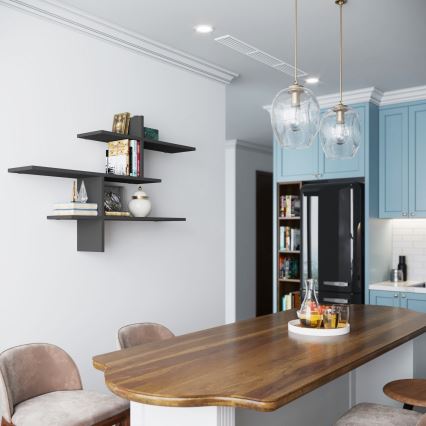 Prateleira de parede LEO 80,5x123 cm antracite