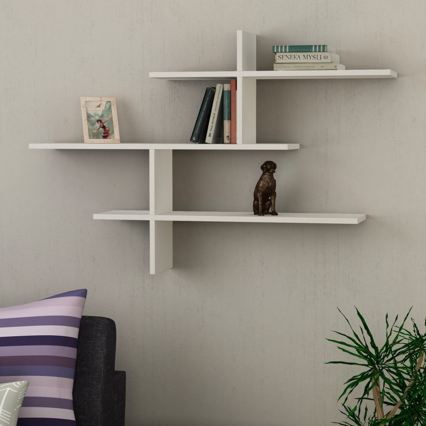 Prateleira de parede LEO 80,5x123 cm branco