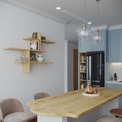 Prateleira de parede LEO 80,5x123 cm carvalho