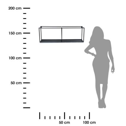 Prateleira de parede LOFT 30x90 cm