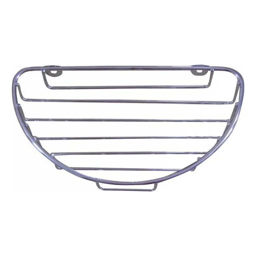 Prateleira de parede para duche 12,7x23 cm cromado brilhante