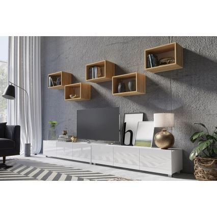 Prateleira de parede PAVO 32,5x50 cm carvalho dourado