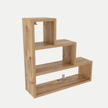 Prateleira de parede PIRAMIT 62x62 cm castanho