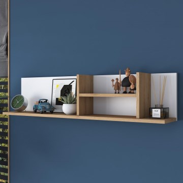 Prateleira de parede RANI 120x25 cm bege/branco