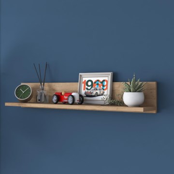 Prateleira de parede RANI 90x15 cm castanha