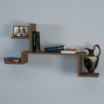 Prateleira de parede ROCK 58x107 castanho