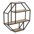 Prateleira de parede SARON 77x77 cm carvalho/preto