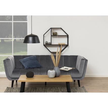 Prateleira de parede SARON 77x77 cm carvalho/preto