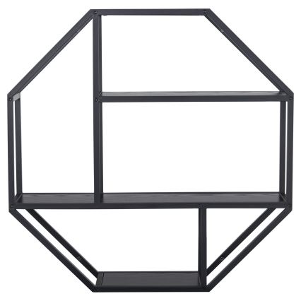 Prateleira de parede SARON 77x77 cm preta