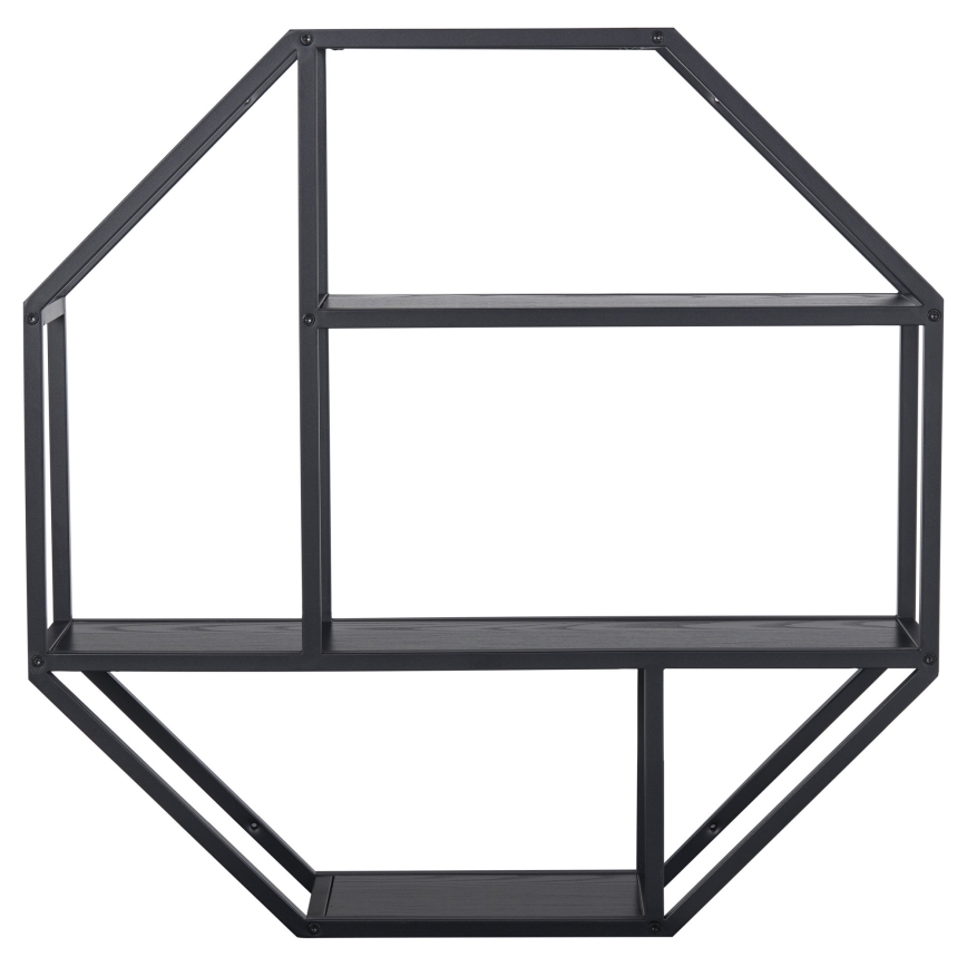 Prateleira de parede SARON 77x77 cm preta