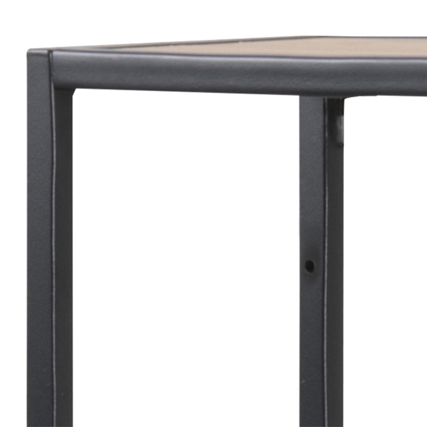 Prateleira de parede SARON carvalho/preto