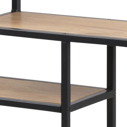 Prateleira de parede SARON carvalho/preto